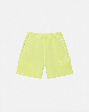 Short Stussy Fleece Tonal Applique Vert France | 79805-AEPR