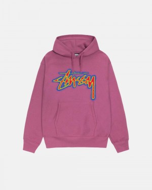 Sweat a Capuche Stussy Thermal Stock Violette France | 64739-DPCK