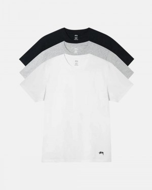 T-Shirt Stussy 3 Pack Multicolore France | 74538-GWTX