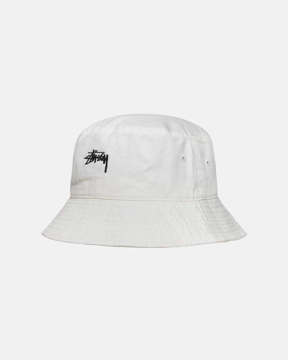 Chapeau Bucket Stussy Stock Blanche  France |  82135-ACTV