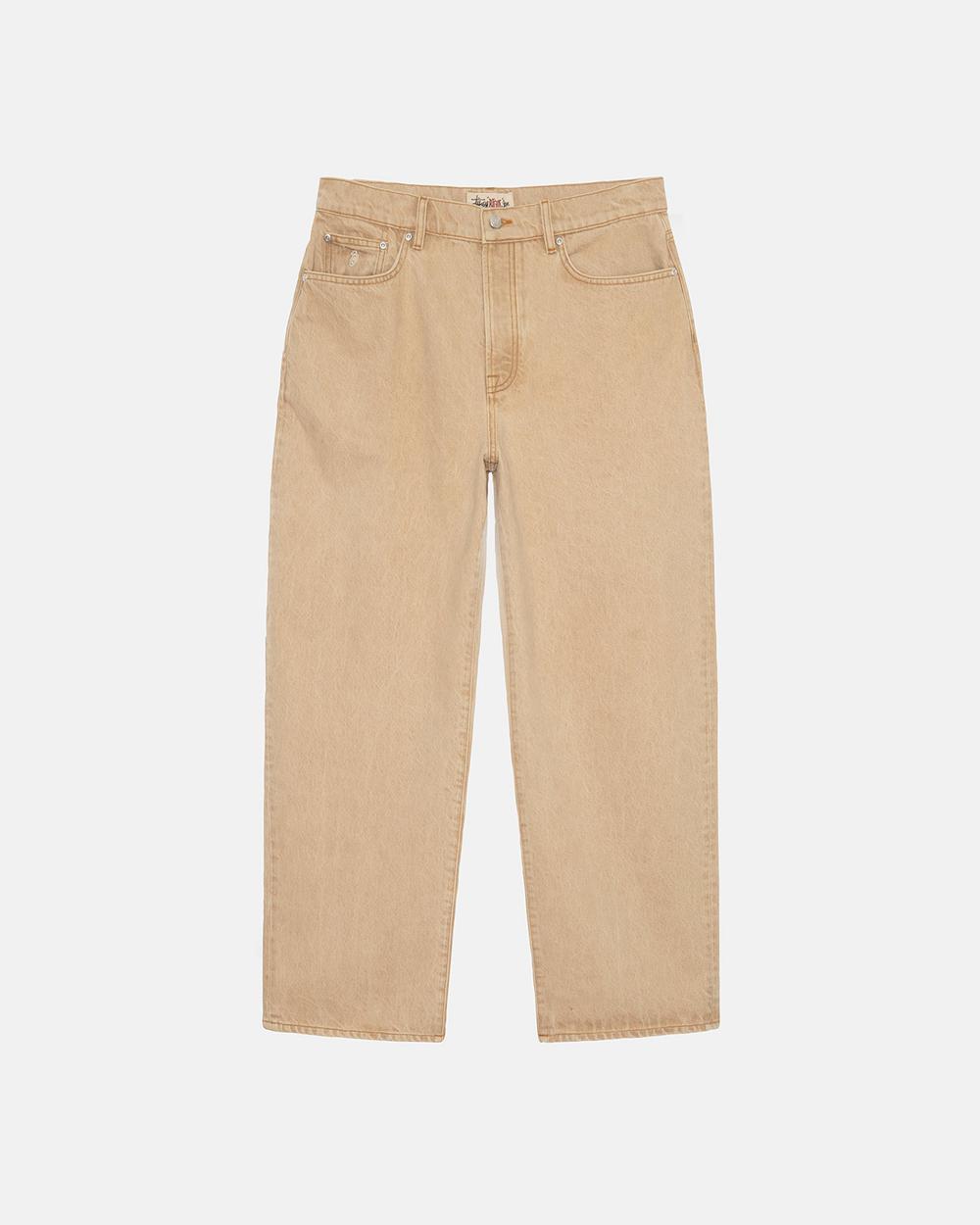 Jean Stussy Big Ol\' Denim Sable Marron  France |  75931-EYAW