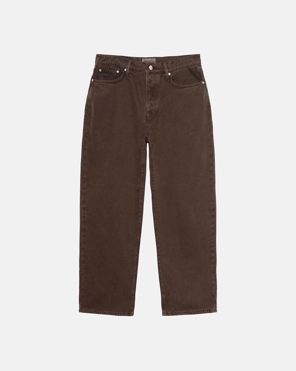 Jean Stussy Big Ol\' Washed Canvas Marron  France |  92714-JOXC