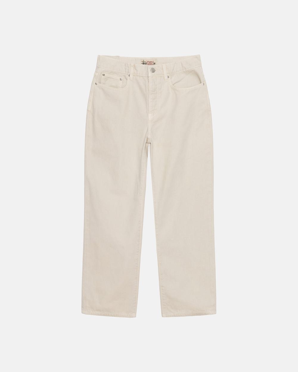 Jean Stussy Classic Denim Blanche  France |  47386-ZWLP