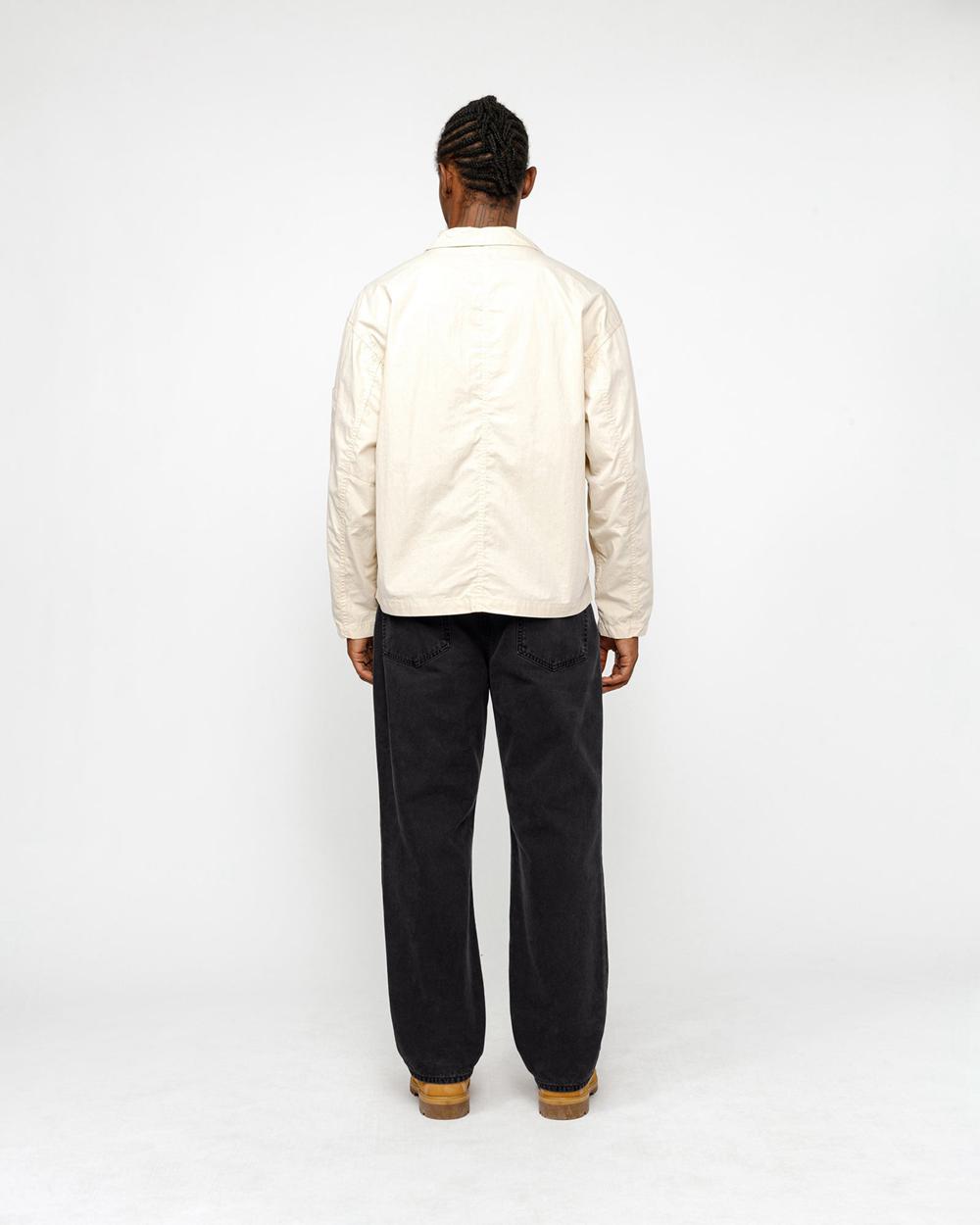 Jean Stussy Classic Washed Canvas Noir  France |  32817-UAQW