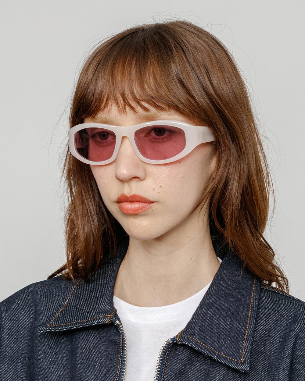 Lunette de Soleil Stussy Landon Blanche Rose  France |  95741-WPCB