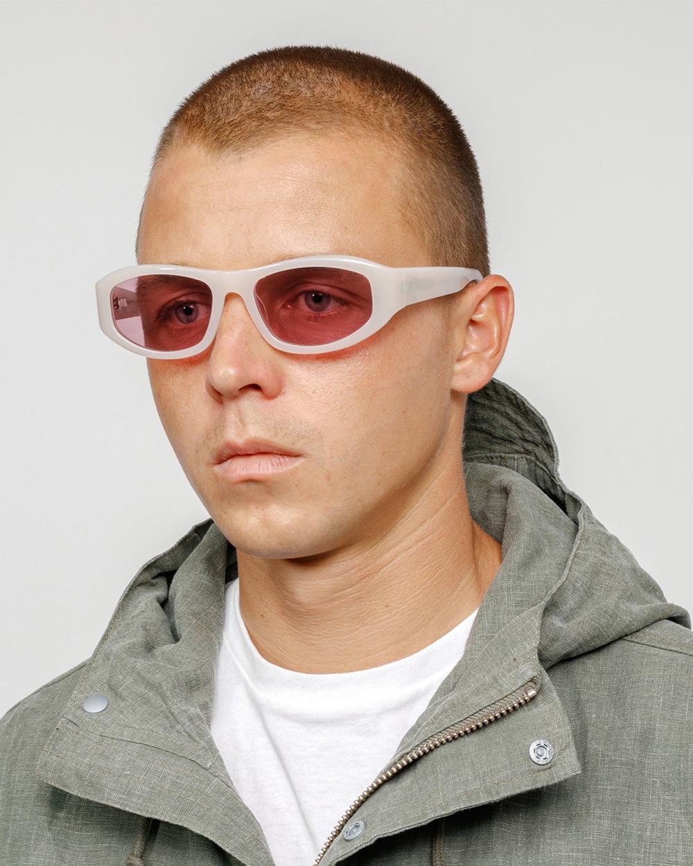 Lunette de Soleil Stussy Landon Blanche Rose  France |  95741-WPCB