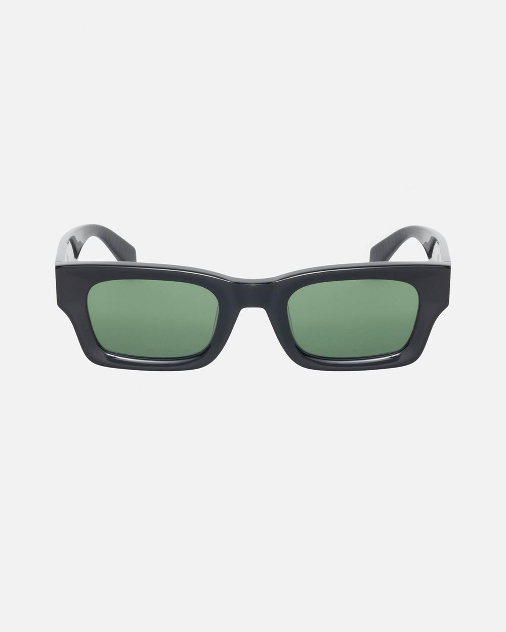 Lunette de Soleil Stussy Vincent Noir Vert  France |  34516-IFDR