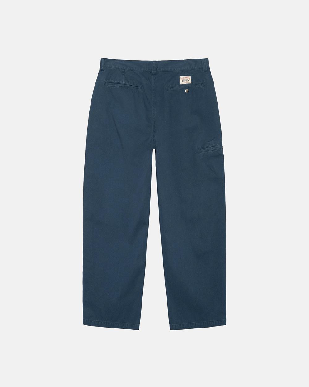 Pantalon Stussy Chino Work Bleu Marine  France |  16894-POVQ
