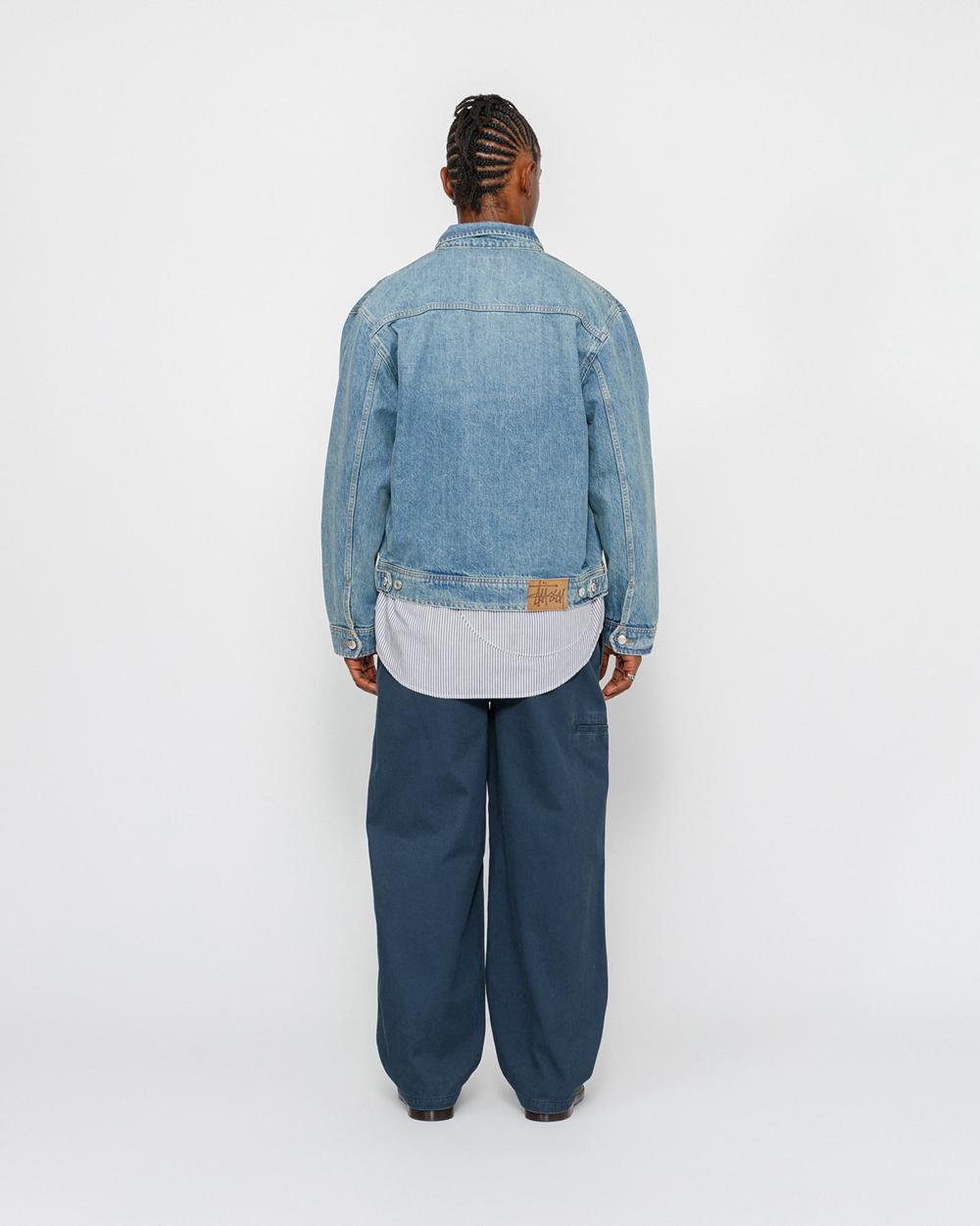 Pantalon Stussy Chino Work Bleu Marine  France |  16894-POVQ
