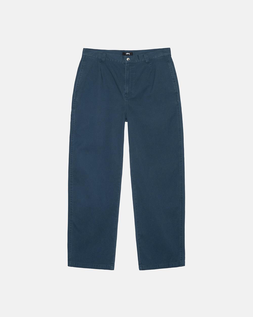 Pantalon Stussy Chino Work Bleu Marine  France |  16894-POVQ