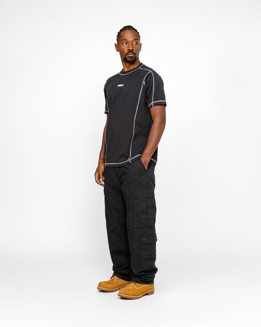 Pantalon Stussy Surplus Cargo Ripstop Noir  France |  24839-HQKT