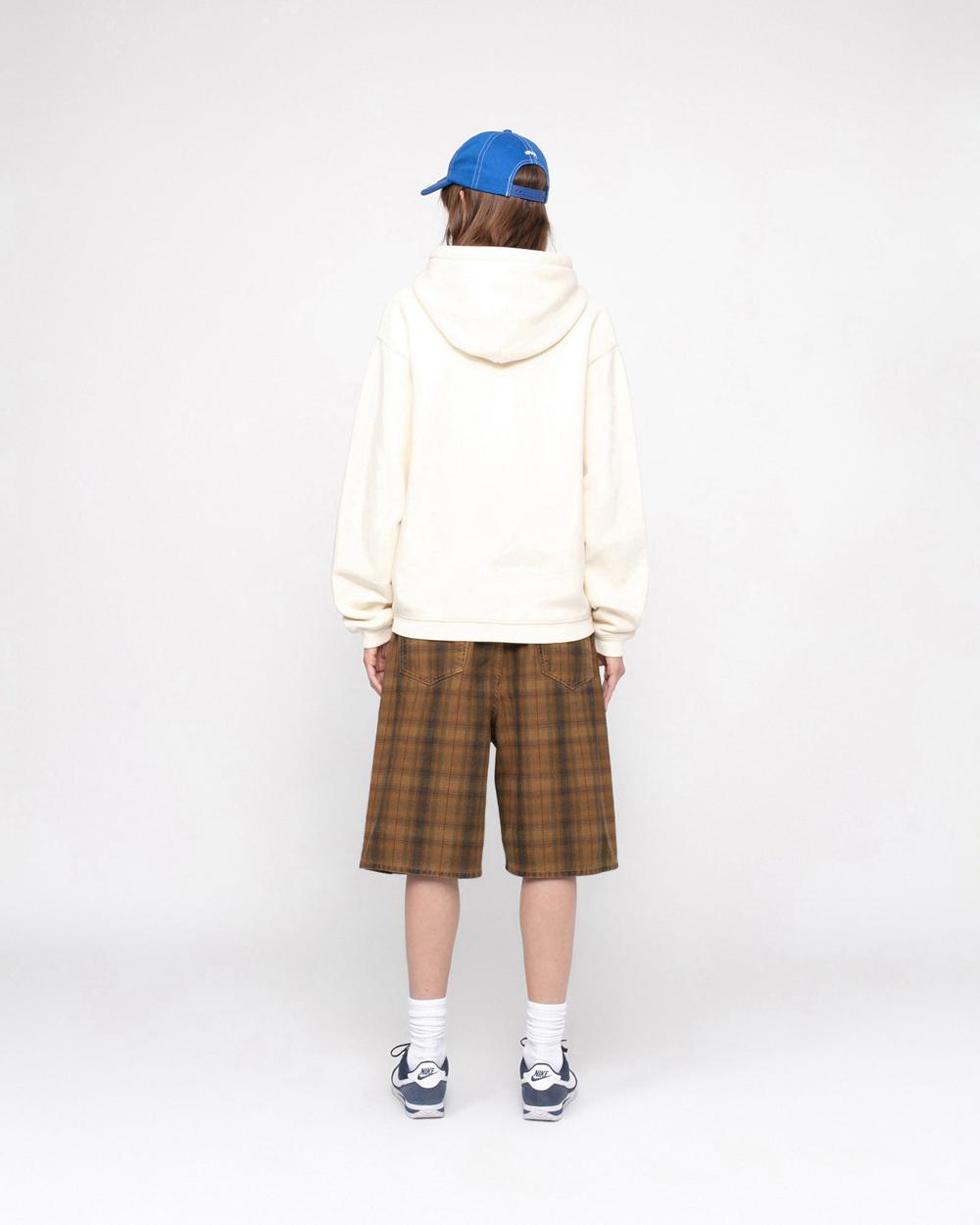 Short Stussy Big Ol' Canvas Plaid Marron  France |  28694-SGWI