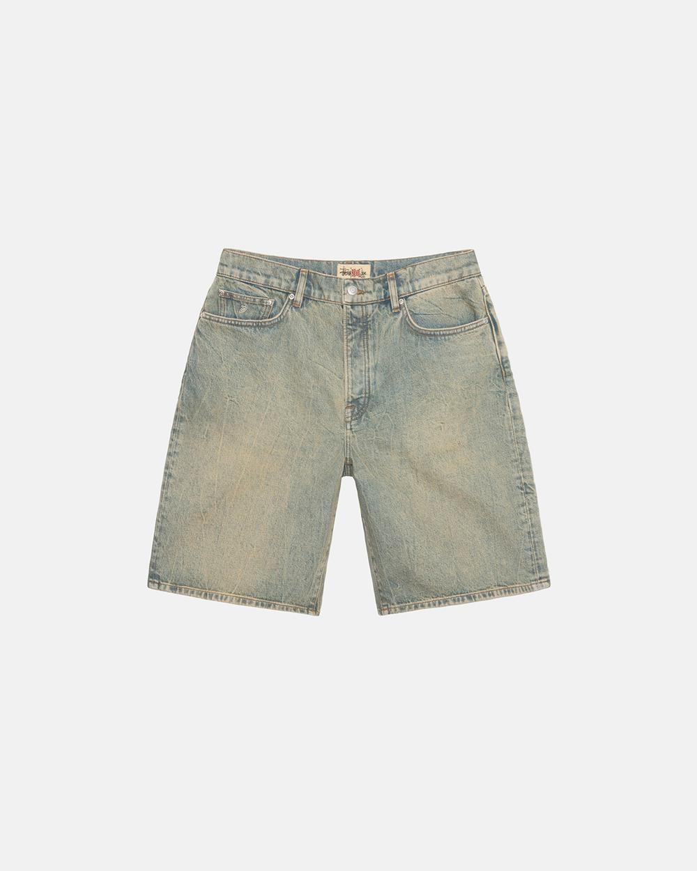 Short Stussy Big Ol\' Denim Lavage Bleu  France |  67430-IVSX