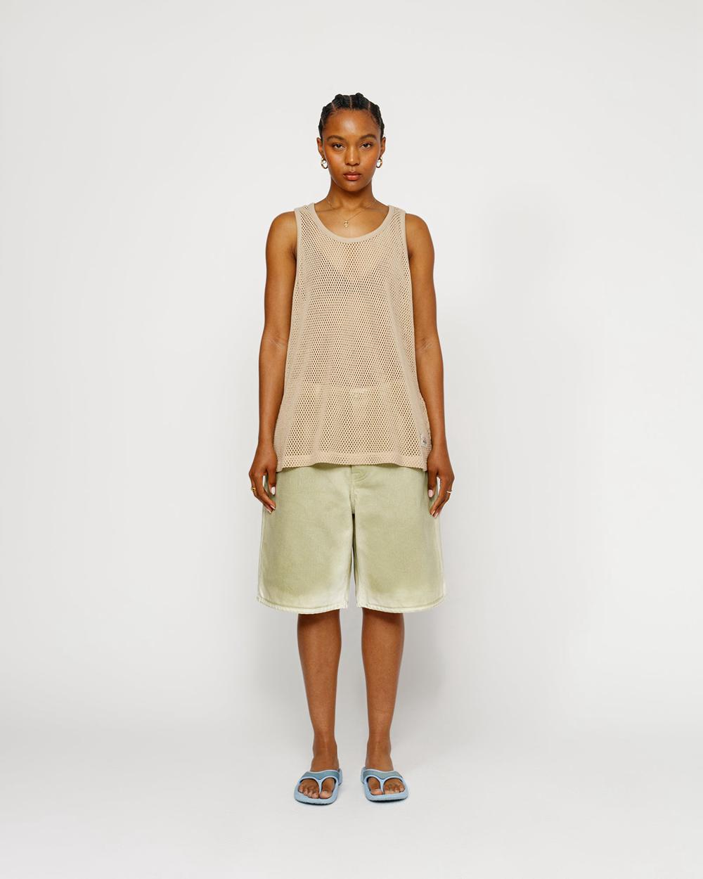 Short Stussy Big Ol' Spray Dye Vert Olive  France |  30412-GHLU