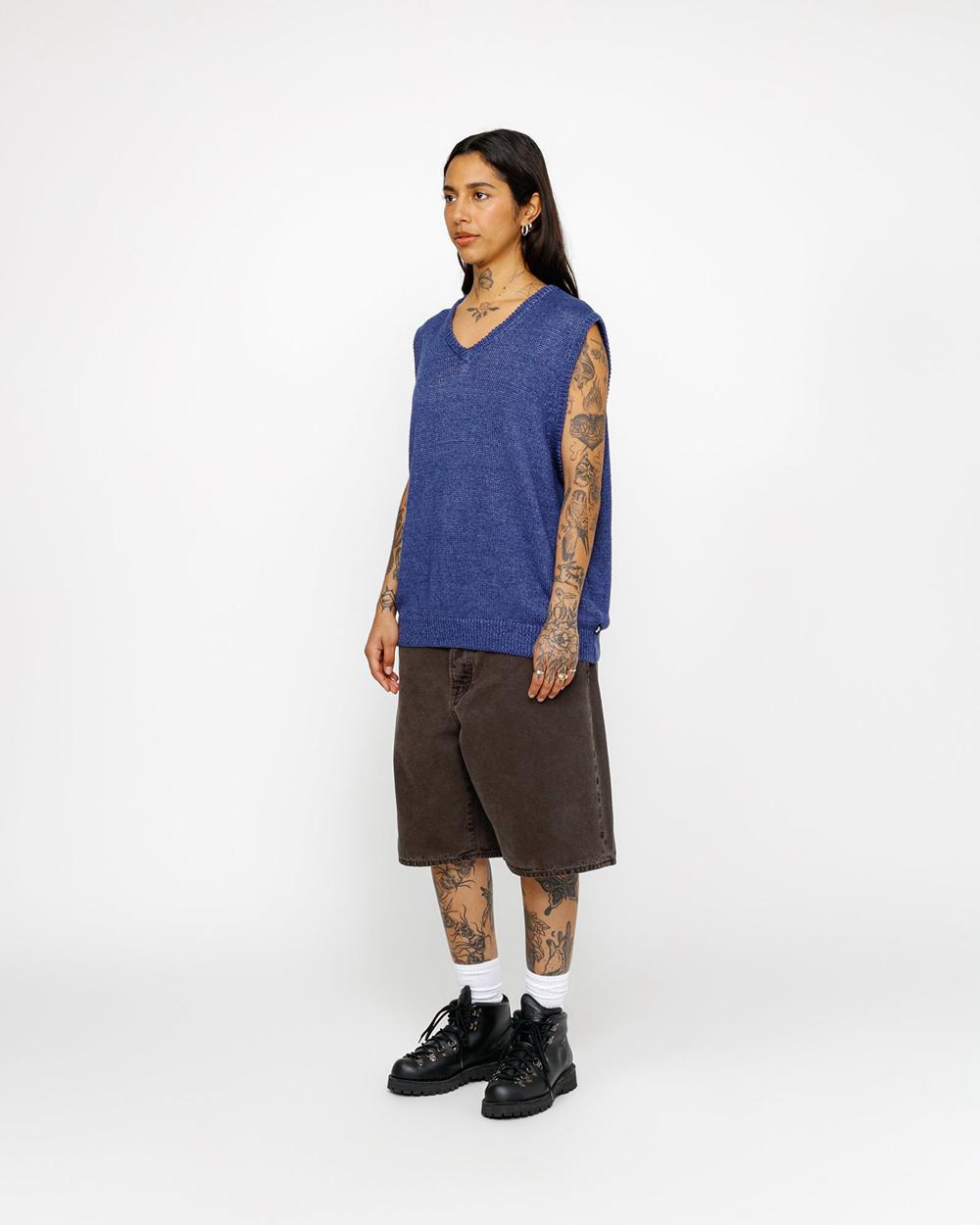 Short Stussy Big Ol' Washed Canvas Marron  France |  18203-JNLH