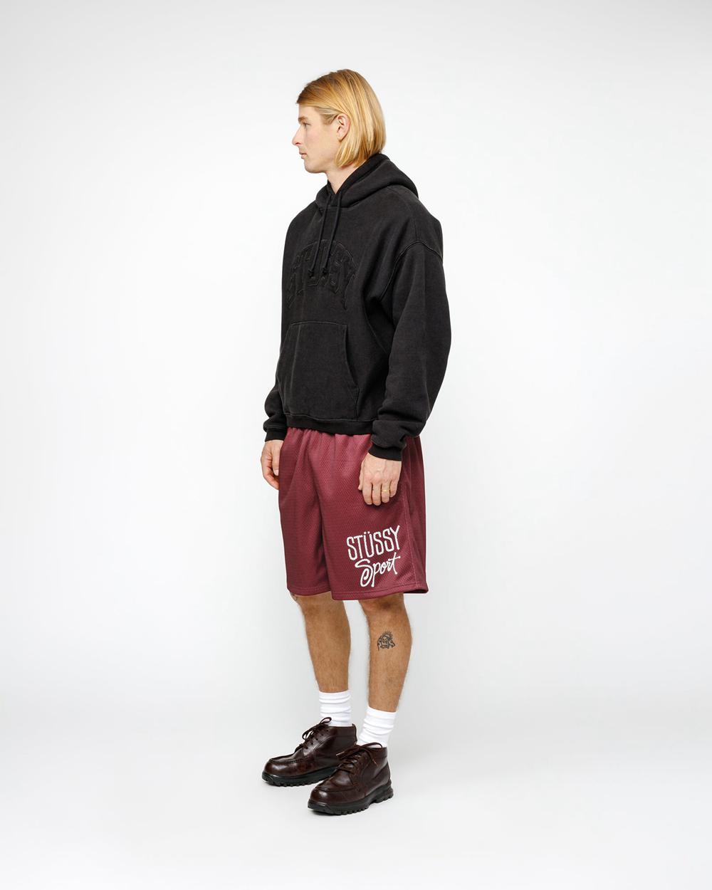 Short Stussy Mesh Sport Bordeaux Bordeaux  France |  92645-LKGV