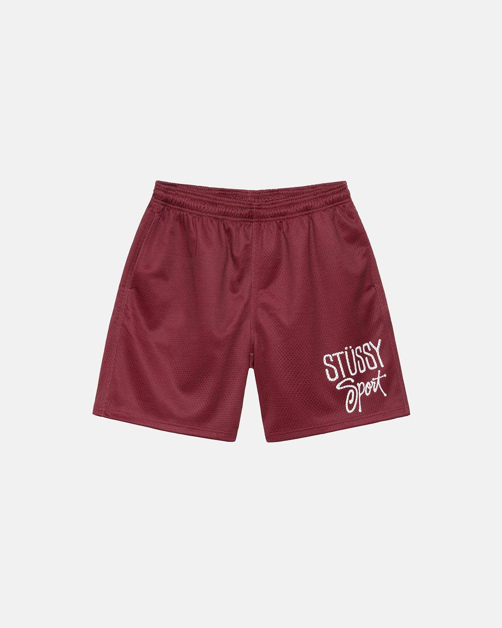 Short Stussy Mesh Sport Bordeaux Bordeaux  France |  92645-LKGV