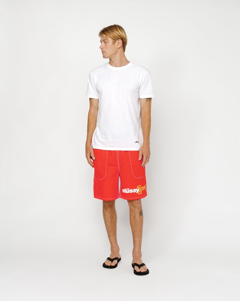 Short Stussy Water Sport Rouge  France |  80627-URQJ