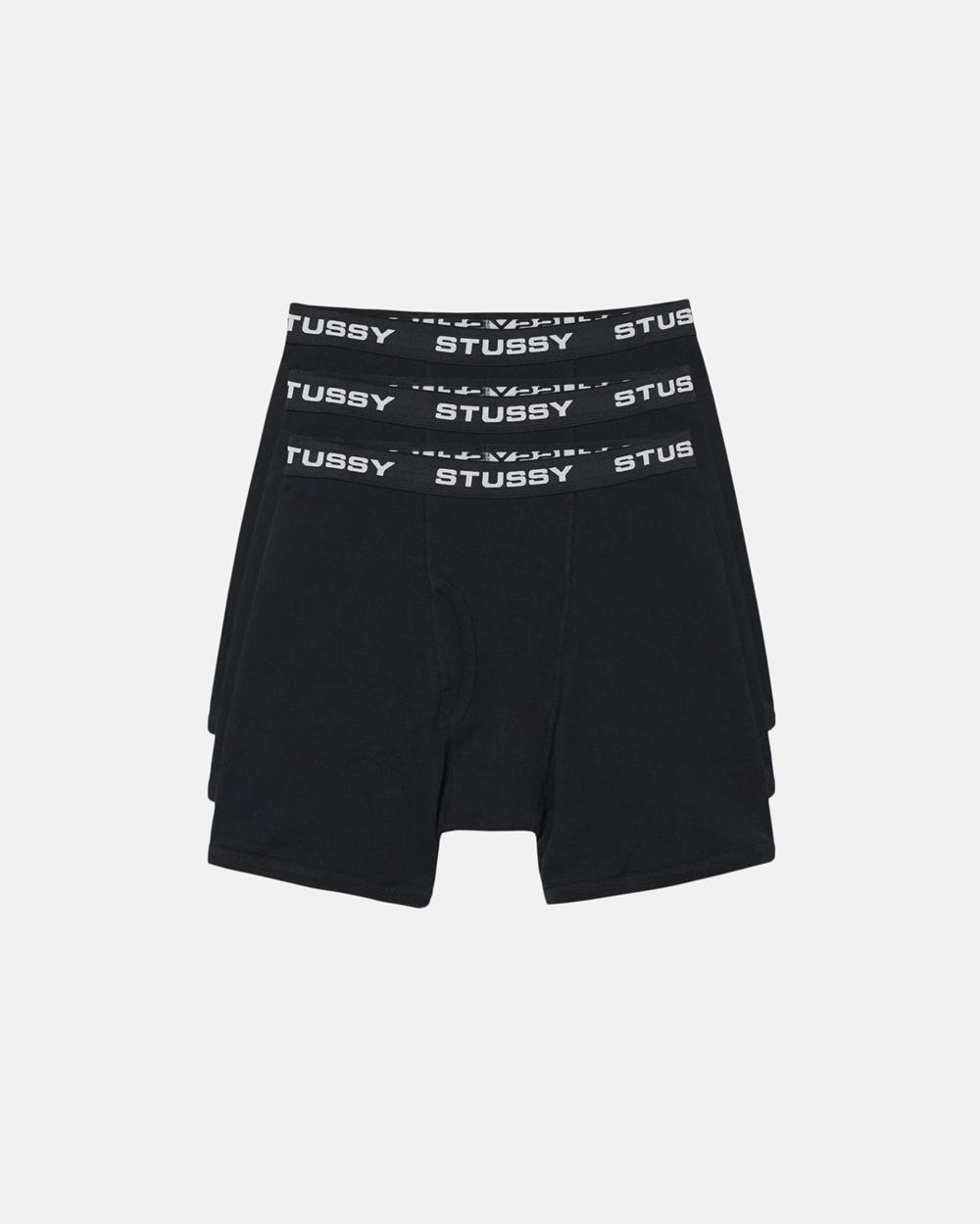 Slips Stussy Boxer 3 Pack Noir  France |  06874-WPTE