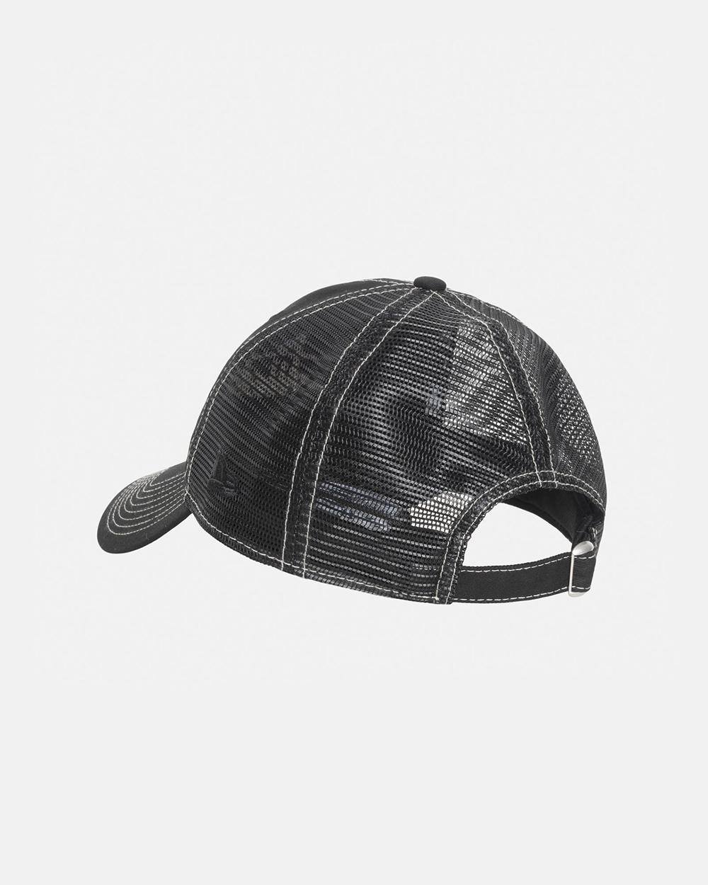 Strapback Hats Stussy New Era 9Twenty Basic Noir  France |  41652-PYBM