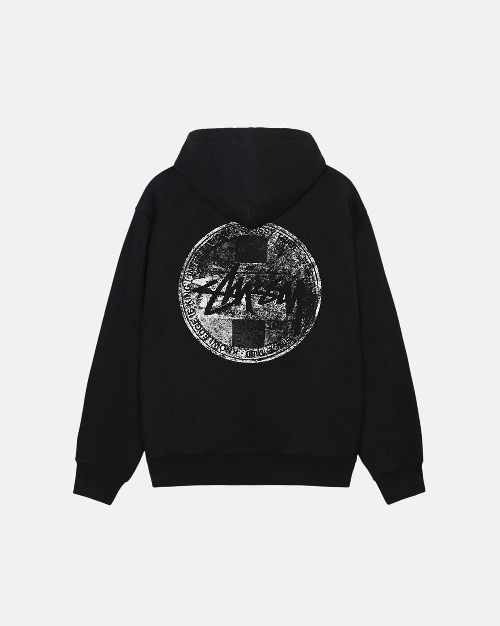 Sweat a Capuche Stussy Dot Stamp Noir  France |  26173-CHTY