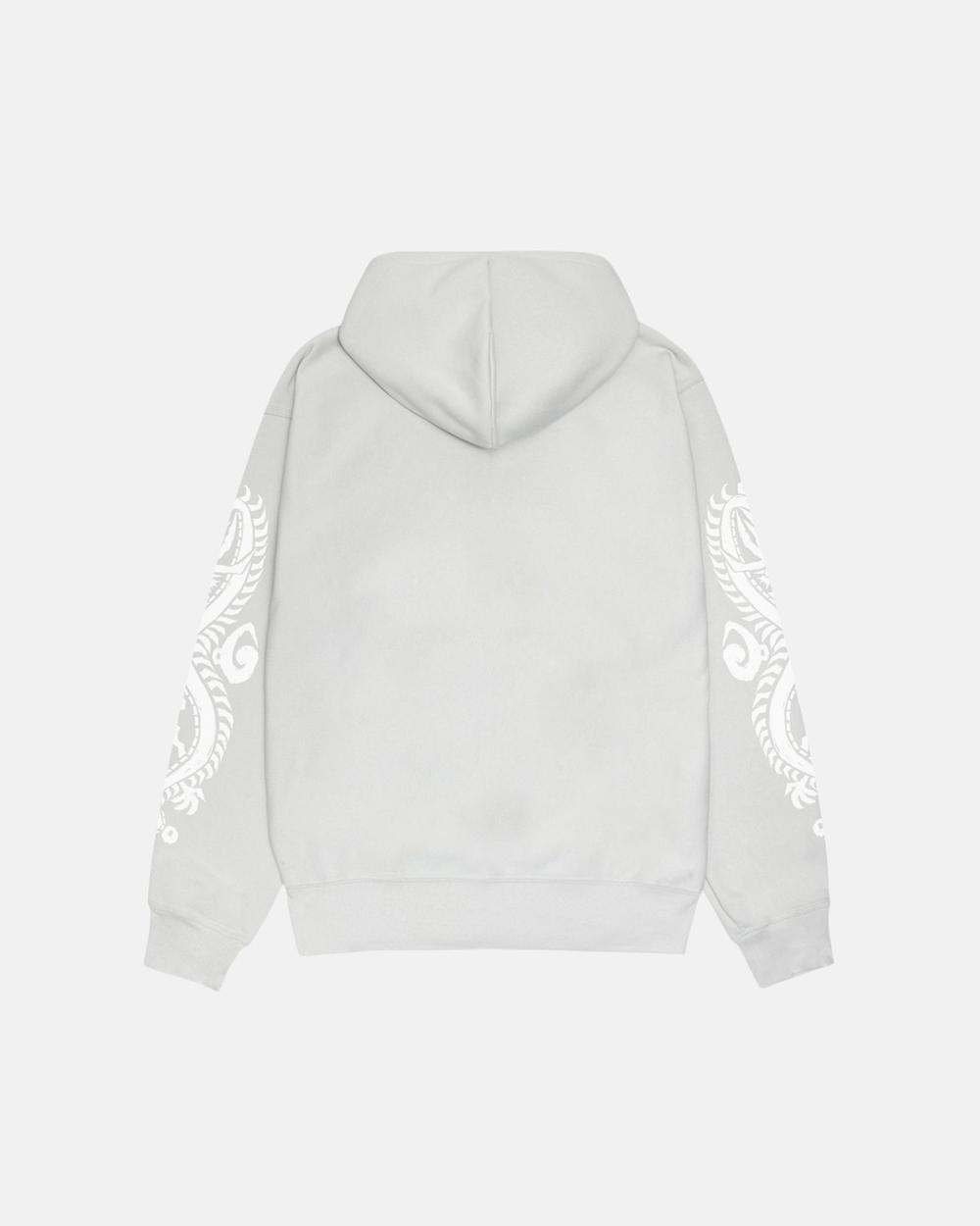 Sweat a Capuche Stussy Dragons Zip Grise  France |  21807-JPMO