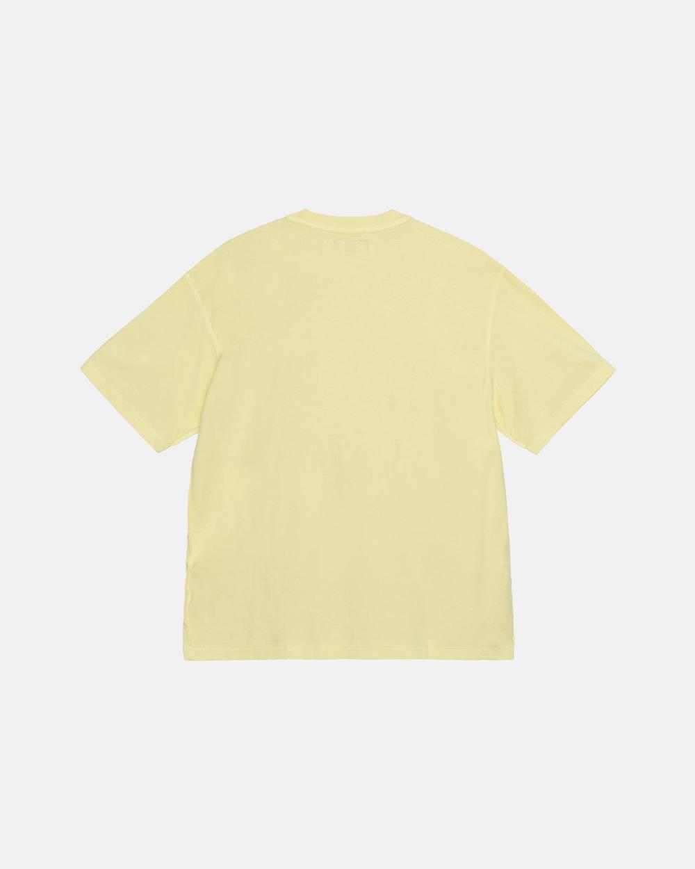 T-Shirt Stussy Lazy Jaune  France |  41623-FPQI