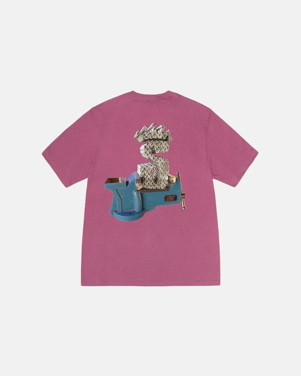 T-Shirt Stussy Tuff Stuff Violette  France |  02735-EIPV