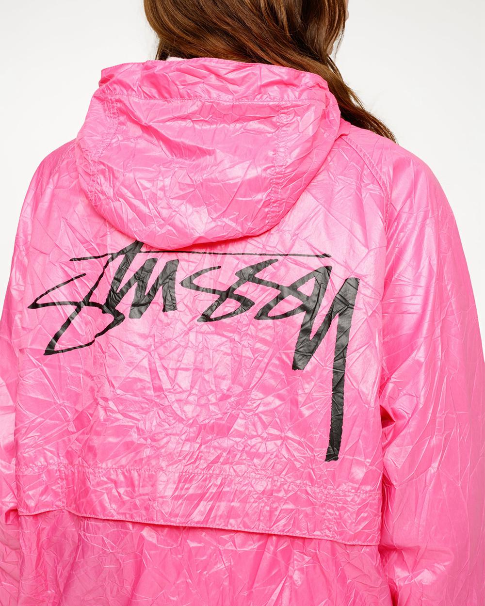 Veste Stussy Beach Shell Majotech® Rose  France |  23519-ICUZ