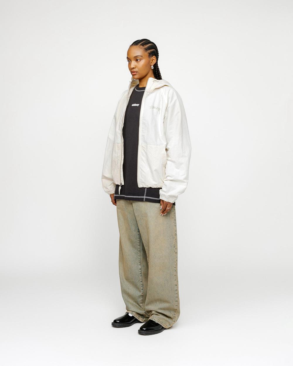 Veste Stussy Beach Shell Wave Dye Blanche  France |  65892-NLUZ