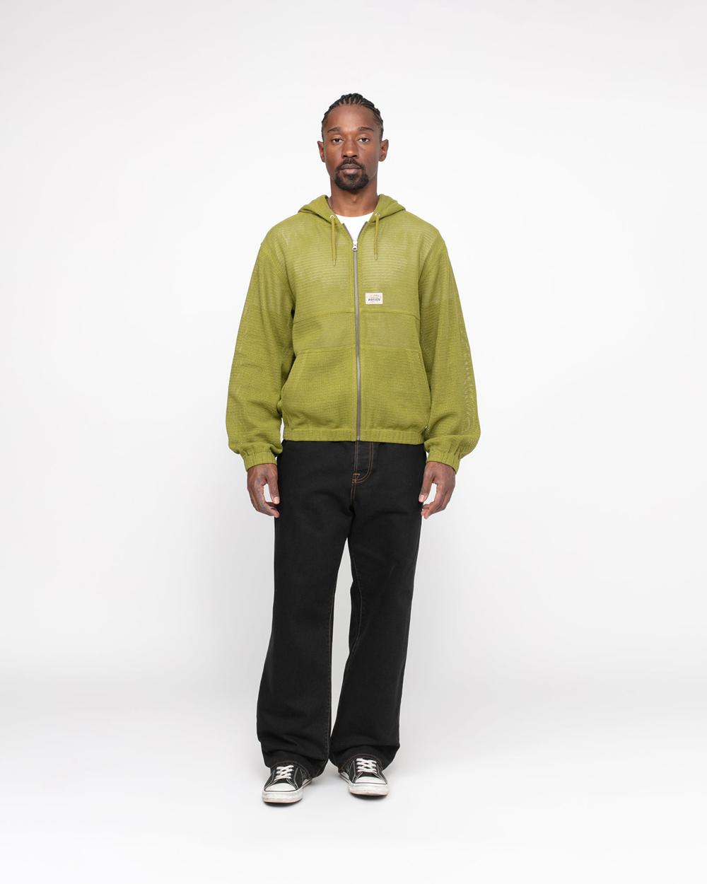 Veste Stussy Work Cotton Mesh Vert  France |  05714-JFOC
