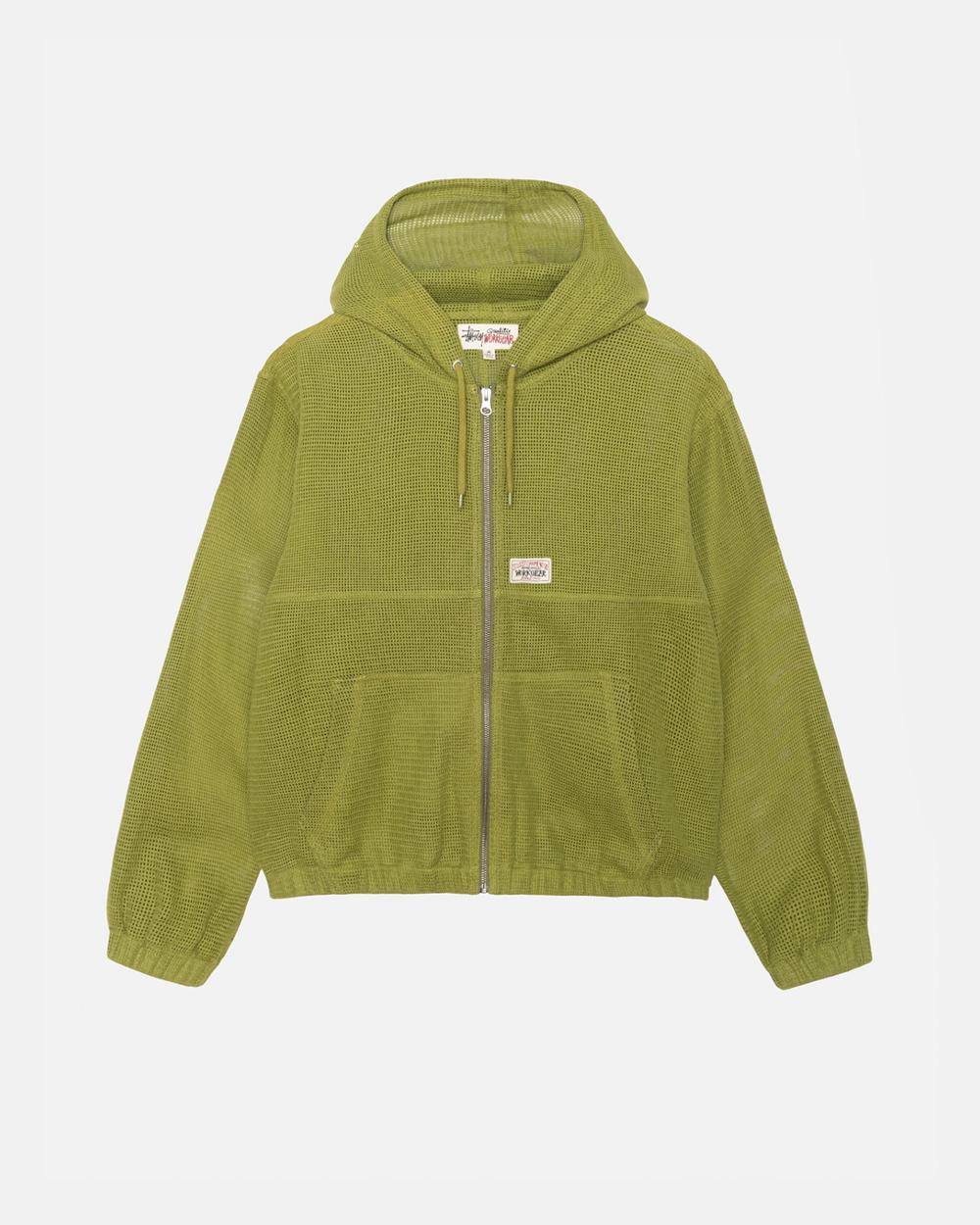Veste Stussy Work Cotton Mesh Vert  France |  05714-JFOC