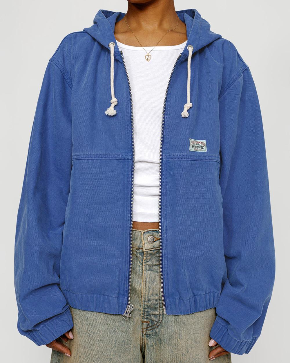 Veste Stussy Work Unlined Canvas Bleu  France |  51698-HMUL